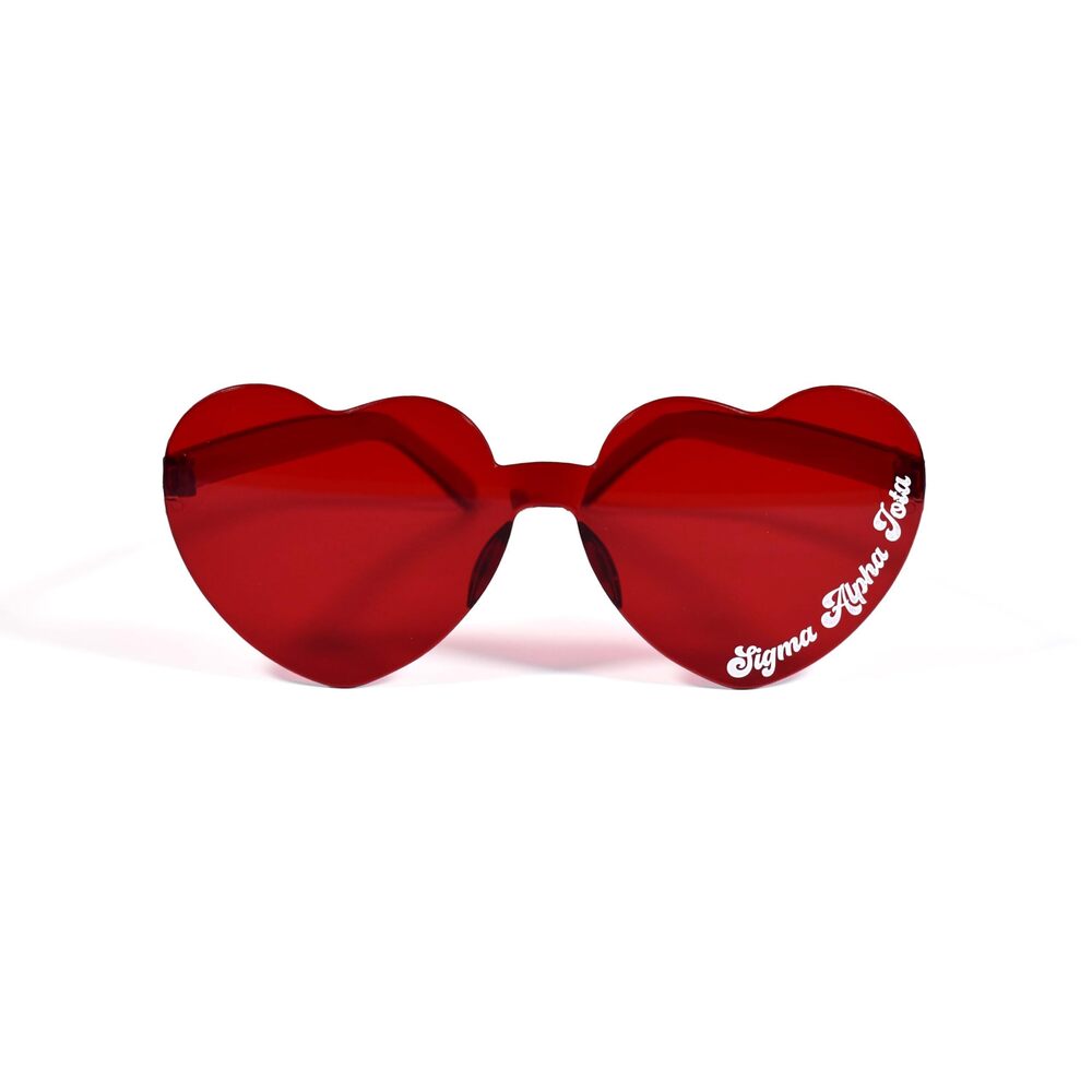 3338 Sigma Alpha Iota Sunglasses — Heart Shaped Sunglasses, Greek Sorority